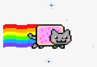 Meme Gif Png Banner Free - Nyan Cat #4673544