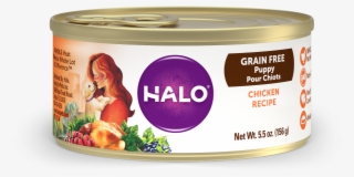 Halo Puppy Grain Free Chicken Recipe Canned Dog Food #4673782
