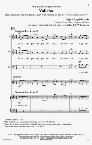 Valicha Thumbnail Valicha Thumbnail - Sheet Music #4675921