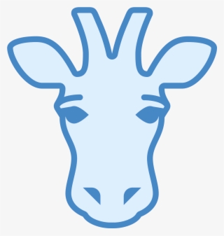 This Icon Is Depicting A The Head Of A Giraffe And - Emblem #4676419