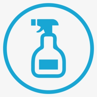 Spray Bottle For Surface And Subsurface Cleaning Icon - Circle #4677405