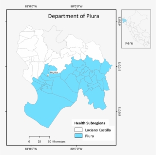 1 Map Of The Department Of Piura That Highlights The - Atlas #4679476