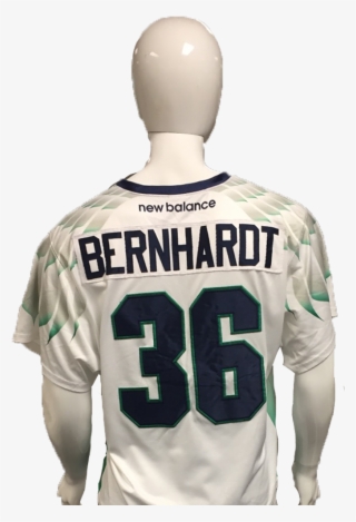 Jesse Bernhardt Game-worn White Jersey - Sports Jersey #4680309