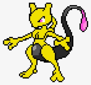 Pencil Mewtwo - Pokemon Mewtwo Pixel Art #4682426