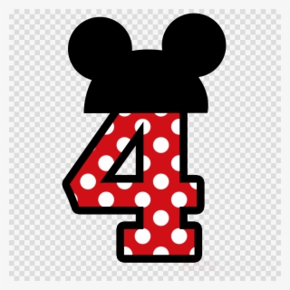 Download Numero 4 Minnie Clipart Minnie Mouse Mickey - Numero Minnie ...