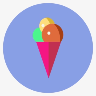 Affinity Designer Ice Cream Icon With Circular Background - Affinity Designer #4684828