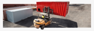 Port Shipping Containers Divider - Forklift Container 20ft #4685461