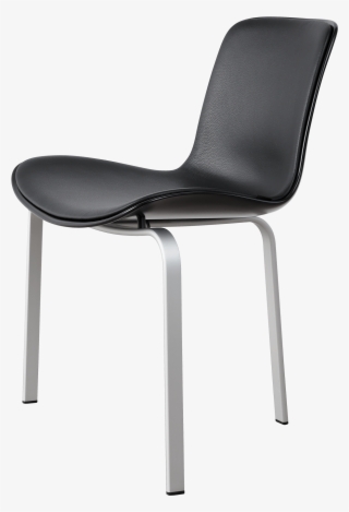 Pk8 Poul Kjærholm Front Upholstered Black Classic Leather - Fritz Hansen Pk8 #4685593