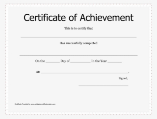 Large Size Of Certificate Of Achievement Free Template - Certificate #4686887