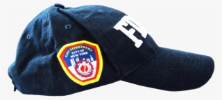 Fdny Adults Navy Hat With White Front And Emblem Side - Fdny Adults Navy Hat With White Front #4687384