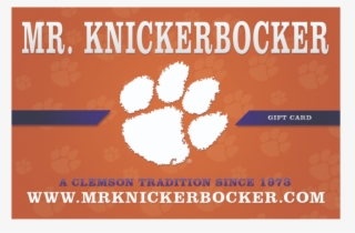 Buy A Gift Card Today - Clemson Tiger Paw #4689526
