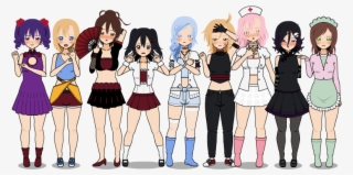 All Rivals - Yandere Simulator Rivals Casual - Free Transparent PNG ...