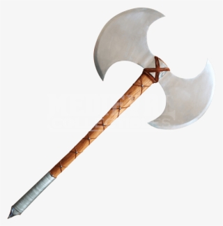 Double-bladed Barbarian Battle Axe - Double Bladed War Axe #4696614