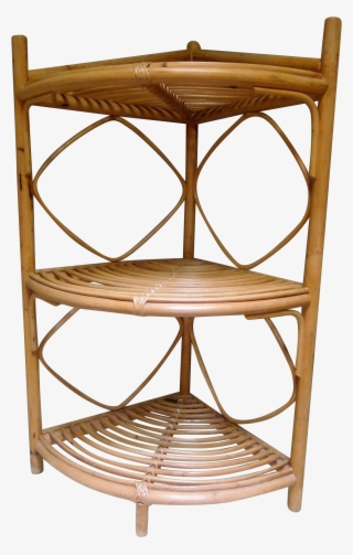Vintage Rattan Bamboo Corner Shelf On Chairish - Shelf #4697995