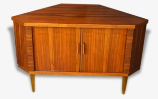 Scandinavian Design Corner Cabinet In Walnut Vintage - Furniture #4698054