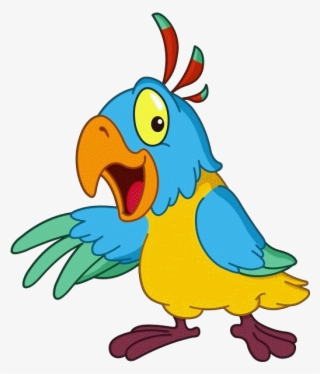 Cartoon Bird Clipart - Clip Art Parrot Talk #4699497