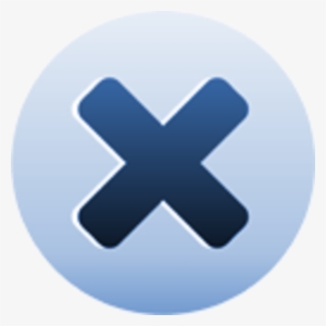 Blue Close Button Png #470485