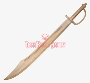 Wooden Pirate Scimitar - Wooden Swords #471067