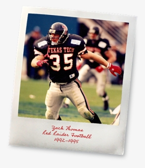 Texas Tech Football, Zach Thomas, 1992-1995 - Texas Tech Football 1970s #472612