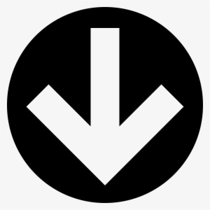 Down Arrow In Circular Filled Button Comments - Down Arrow Button Png #473749
