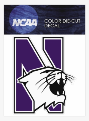 Northwestern Wildcats Logo Ncaa Die Cut Vinyl Car Sticker - Northwestern Wildcats #474392