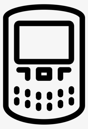 A Simplified Graphic Of A Blackberry - Mobile Phone #474593