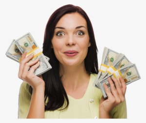 Behind On Taxes - Girl With Money Png #474733