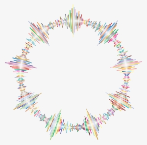 Vector Freeuse Library Prismatic Amplitude Frame Icons - Circle Audio Spectrum Png #474956