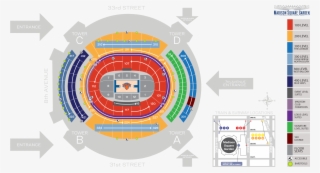 Madison Square Garden Seating Chart And Map Knicks - Madison Square Garden Seating Chart #475167