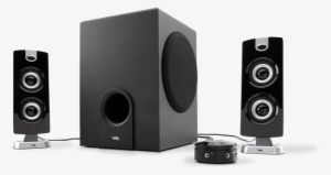 Computer Speakers Png Transparent Image - Cyber Acoustics Powered Speaker System With Control #475445