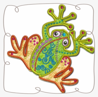 Crazy Frog Applique - Embroidery #475784