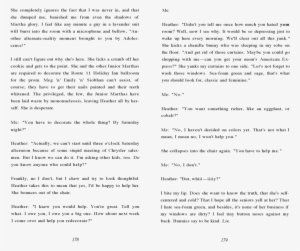 She Completely Ignores The Fact That I Was Never In, - Document #476953