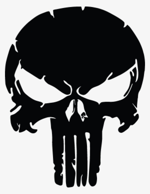 The Punisher Skull, Distressed Vinyl Graphic Decal - Punisher Png #477120