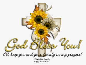 God Bless America Cross - Sunflowers Mug #477143