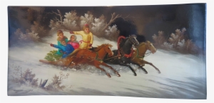 Fedoskino Russian Lacquer Painting, Signed And Dated, - Russian Lacquer Art #477663