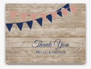 Thank You Card Rustic Wedding #477708