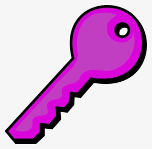 Purple Key Clip Art At Clker - Key Clip Art #478141