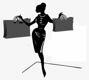 Lady Shopping Clip Art At Clker - Png Lady Shopping #478399