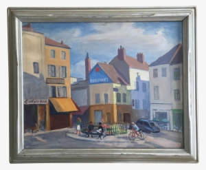 Boston Drawing Street Scene - Oil Painting #478625