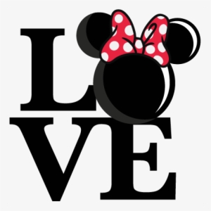 Love Mouse Girl Title Svg Scrapbook Cut File Cute Clipart - Disney Letter Svg Files For Cricut Free #478654