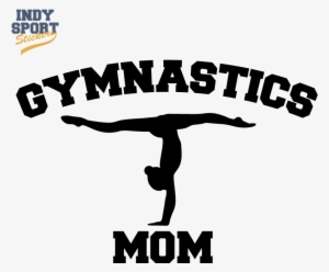 Gymnastics Mom With Silhouette Gymnast - Silhouette Gymnast #478798
