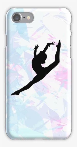Water Colour Gymnastics Silhouette Iphone 7 Snap Case - Fundas De Gimnasia Rítmica #478965
