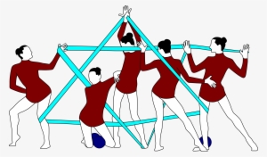 Rhythmic Gymnastics With Ribbon - Dibujo Cinta Gimnasia Ritmica #479013