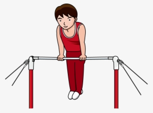 Gymnastic Images - Gymnast On Bars Clipart #479036