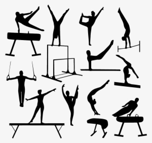 Gymnastics Vault Clipart - Gymnastics Silhouette #479177