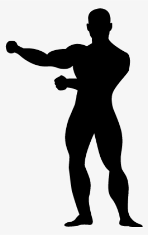 Gymnast Standing Black Silhouette Vector - Black Person Silhouette Png #479255