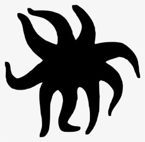 This Free Icons Png Design Of Seastar Silhouette #479388