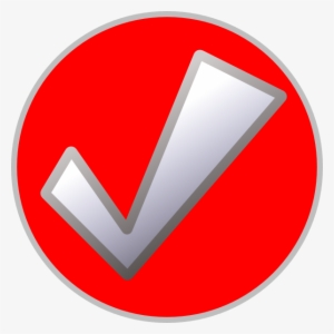 Red Tick Button Svg Clip Arts 600 X 600 Px #479559