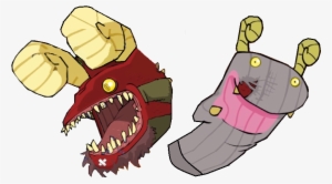 Cc Dragon And Sock Puppet Artwork - Castle Crashers #479607