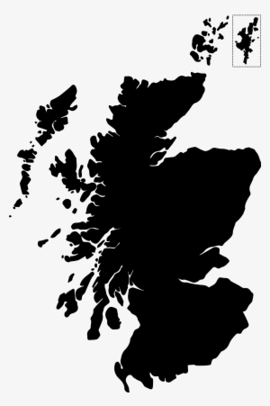 Dark Red Map Of Scotland - Map Of Scotland #479626